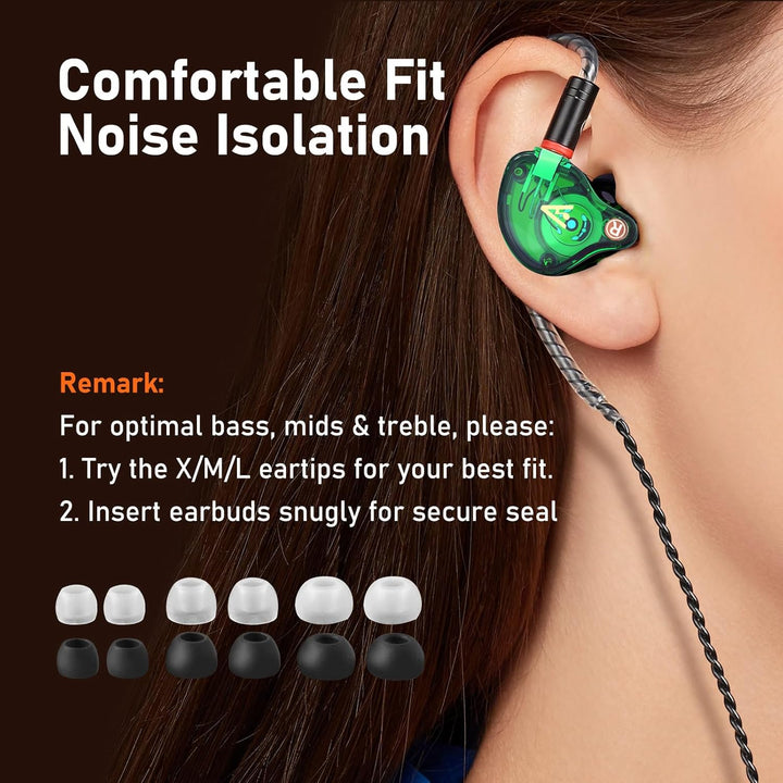 Auriculares Vibes 202 con cable - Auriculares HiFi de monitor intra...