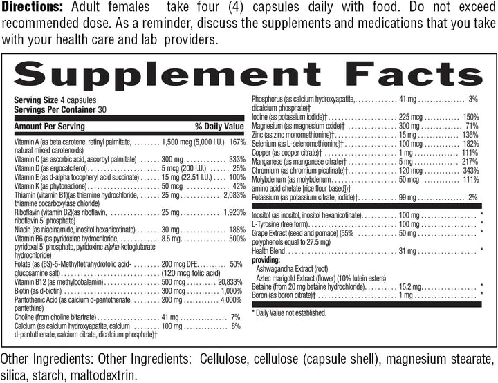 Country Life Max for Women - Complejo multivitamínico y mineral, si...