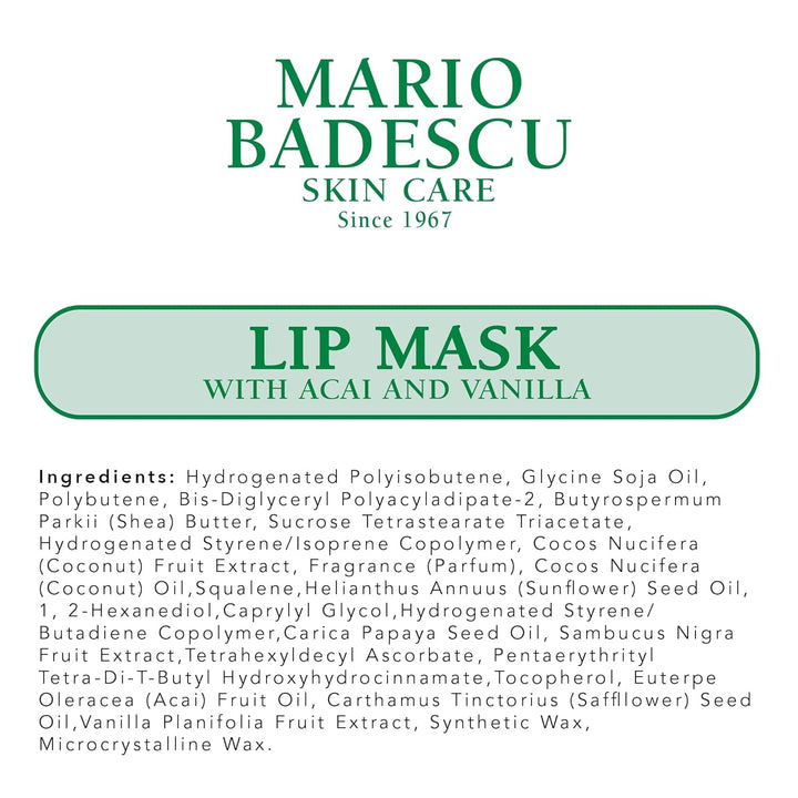 Mario Badescu Máscara labial, tratamiento de labios durante la noch...