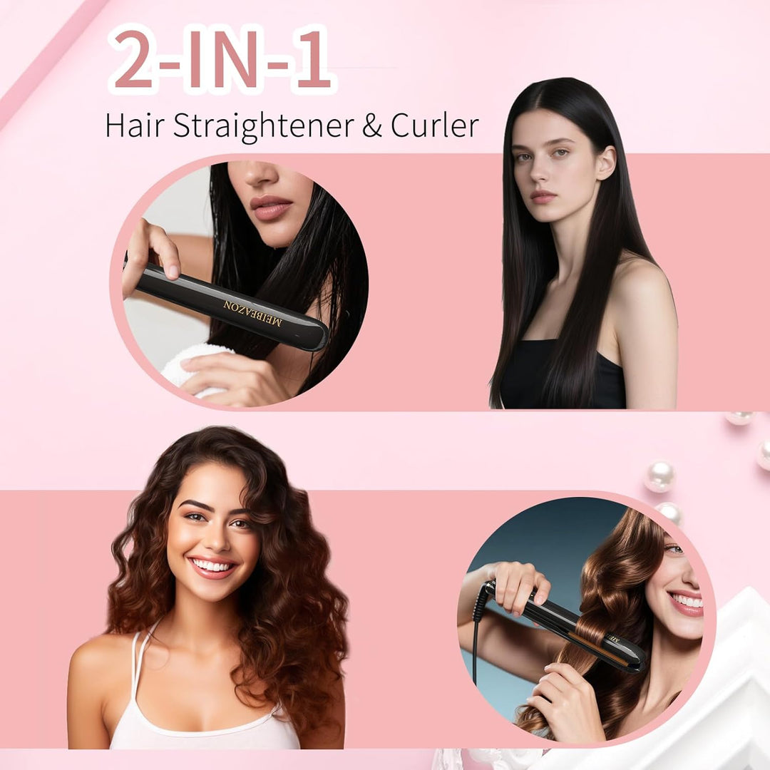 Plancha de pelo y rizador \u2013 Plancha profesional para secar con...
