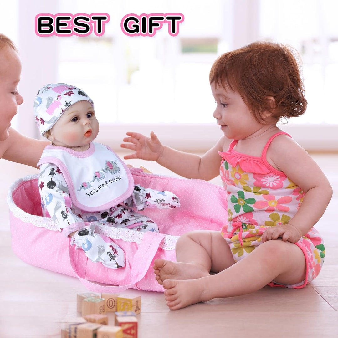 13 piezas de ropa para muñeca Reborn de 17-22 pulgadas, elefante ro...