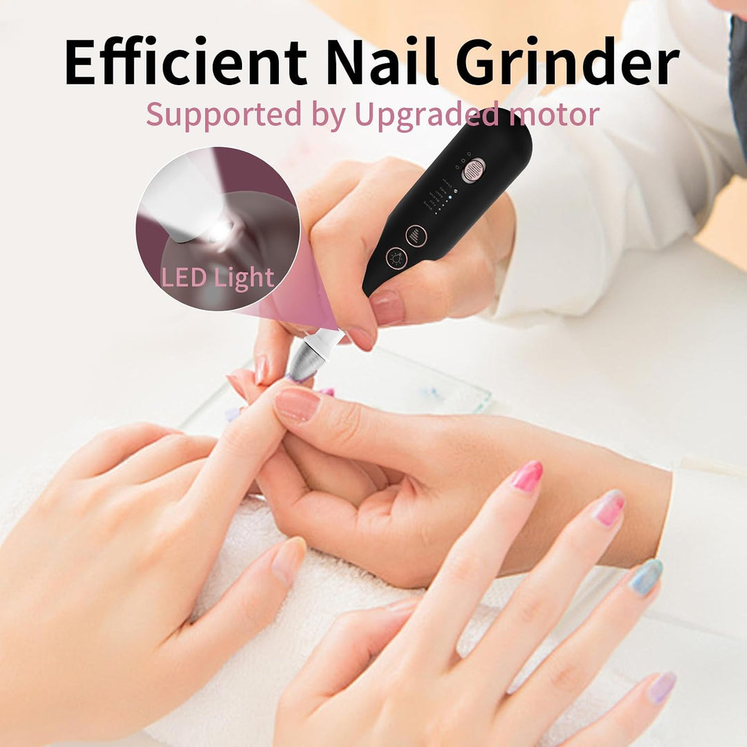 Kit profesional de manicura y pedicura, juego de limas eléctricas i...