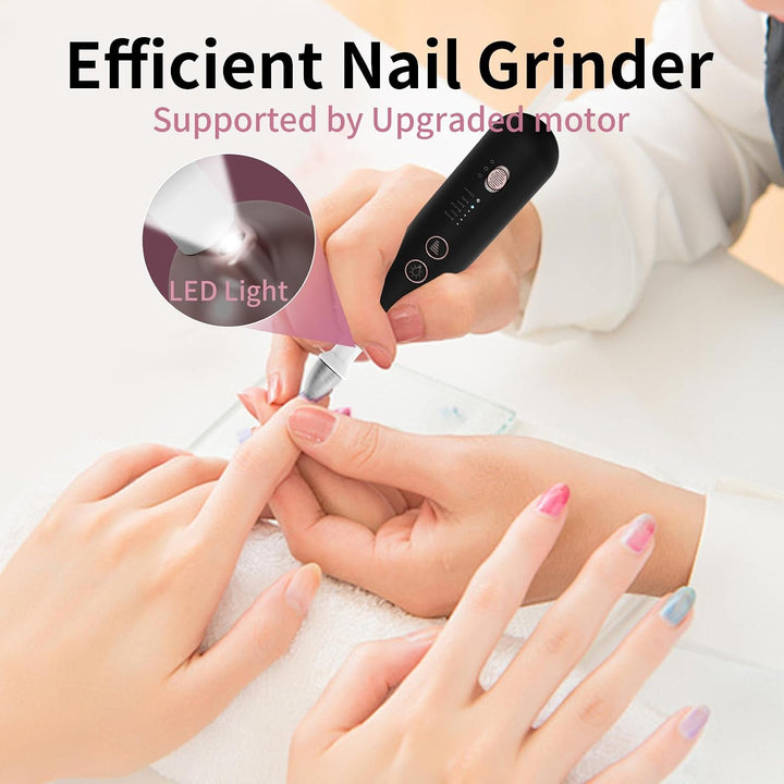 Kit profesional de manicura y pedicura, juego de limas eléctricas i...