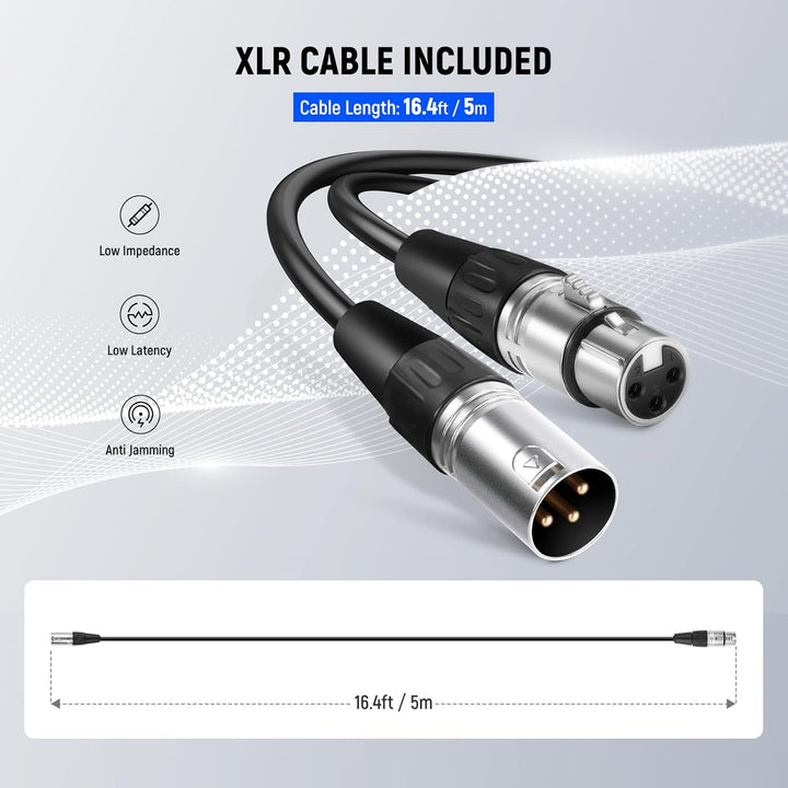 NEEWER DM01 Micrófono dinámico cardioide con cable XLR para podcast...