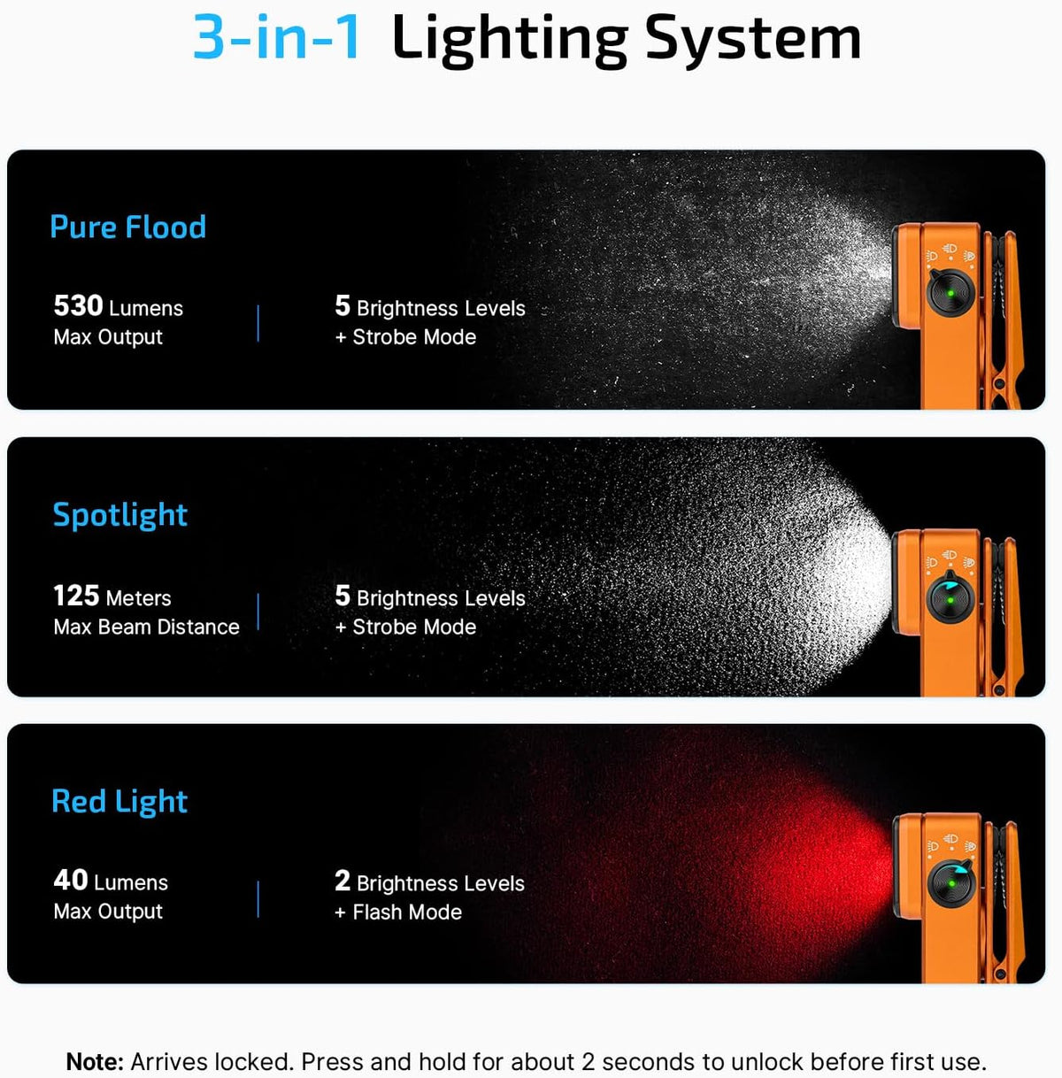 OLIGHT Oclip 2 Pro - Linterna EDC recargable, luz con clip, color naranja