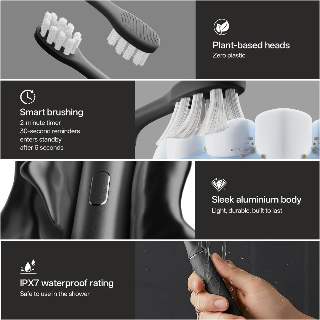 Oday Cepillo de dientes eléctrico recargable para adultos con funda...
