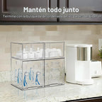 Organizador de Almacenamiento para Botellas de Bebé: Cajones Apilables de Acrílico