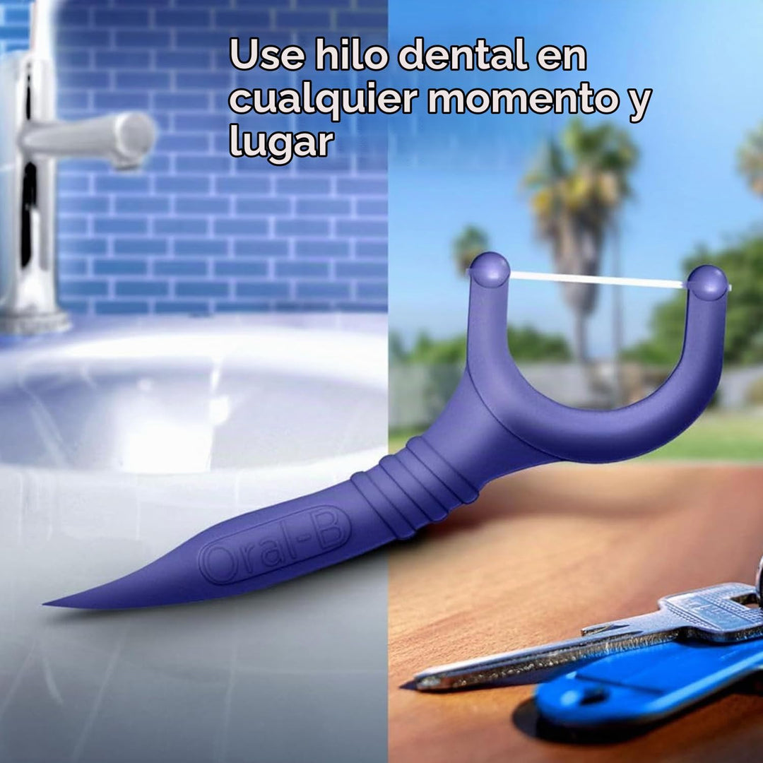 Oral-B Glide 3D White Floss Picks Radiant Mint, 75 u. (paquete de 6)