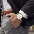 FEICE Relojes para hombres Mecanico Automático 5ATM Resistente al agua Acero inoxidable Relojes de lujo para uso casual, negocio y vestir FF019
