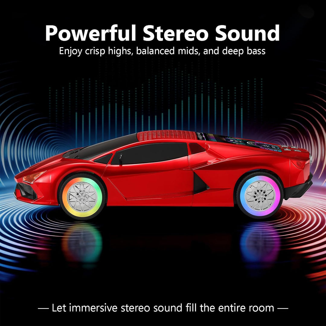 WSTER WS-690 Hypercar Altavoz Bluetooth portátil, control de luz LE...