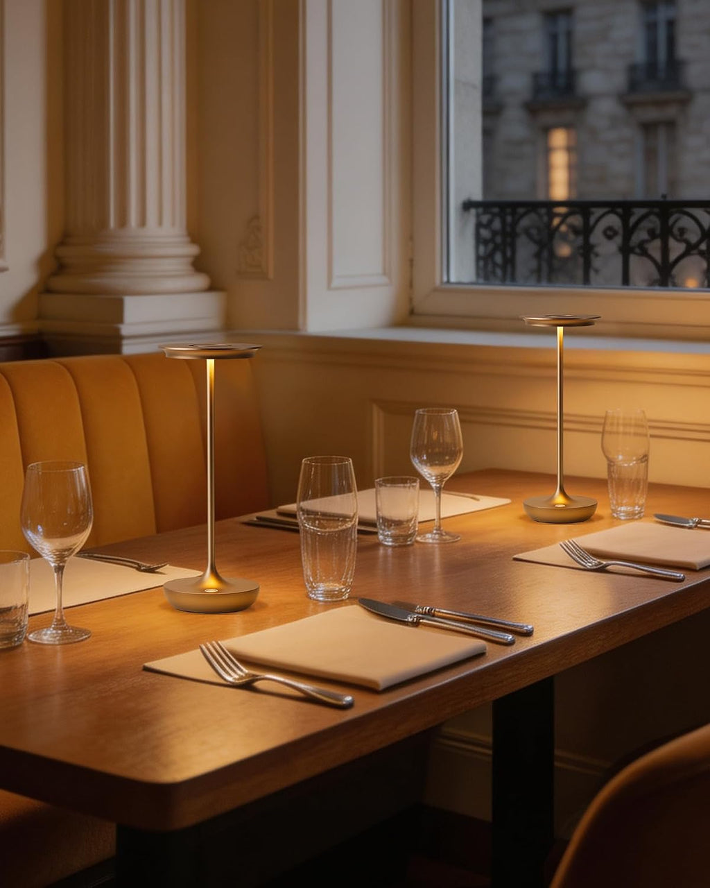 2 Paquetes LED de Mesa Inalámbricos 5000mAh Recargables para Mesa