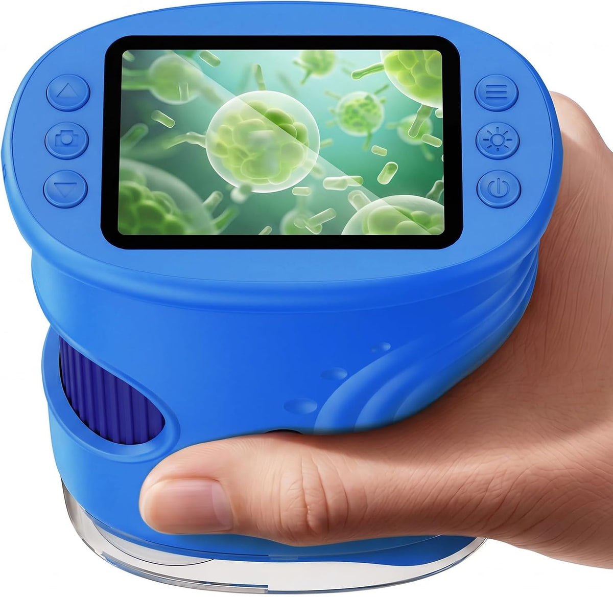 Microscopio digital portátil 4K 1000X para niños con pantalla IPS de 2.0