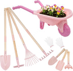 Juego de jardinería para niños con carretilla regalos de