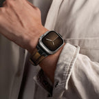 Suitisbest Correa de cuero compatible para Apple Watch Ultra Banda de 49 mm 46 mm 45 mm 44 mm 42 mm 41 mm 40 mm, correa de repuesto de cuero genuino para iWatch series 11 10 9 8 7 6 5 4 3 2 1, SE 3 2
