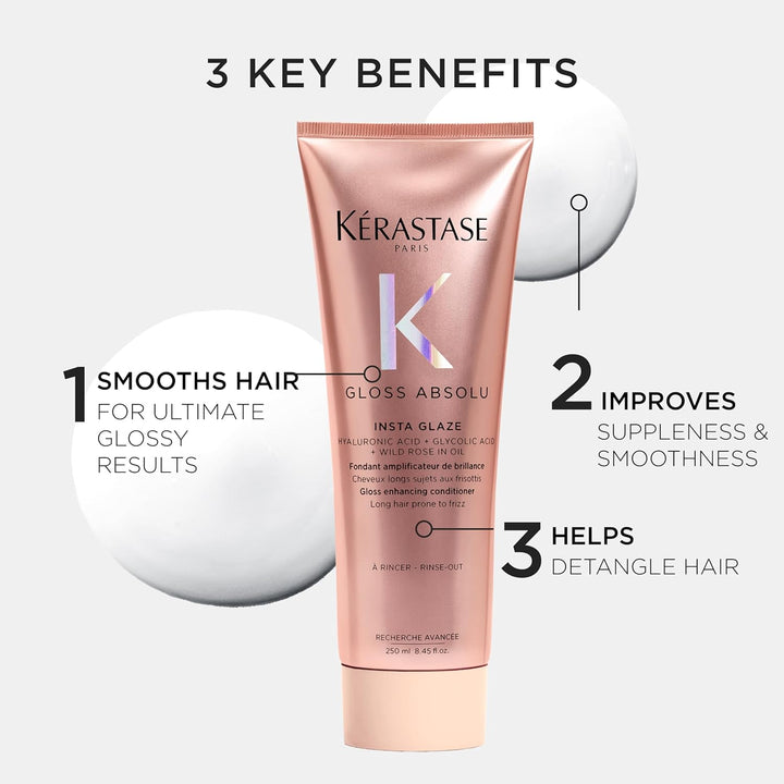 Kerastase Gloss Absolu - Acondicionador antiencrespamiento de alto...