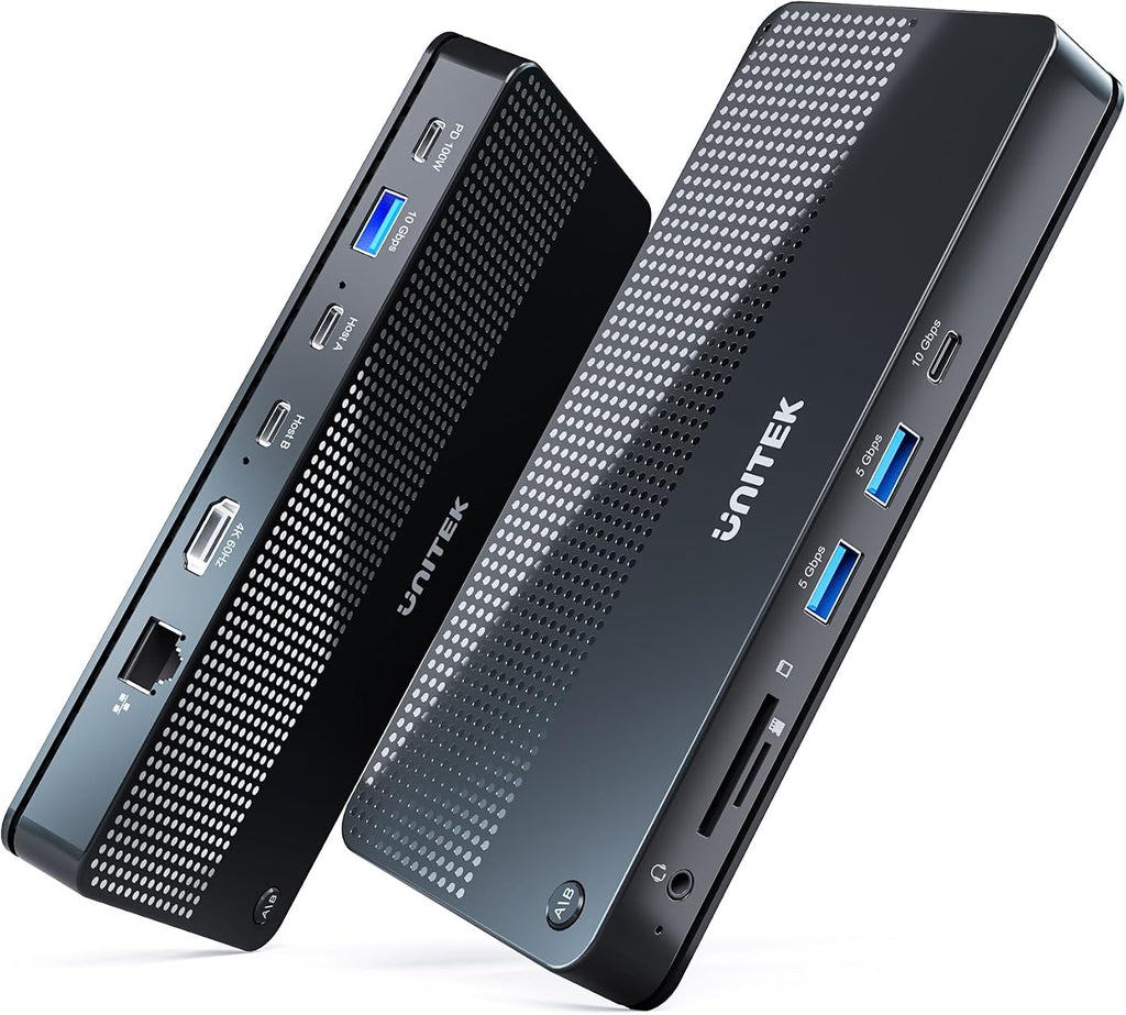 Unitek Conmutador KVM USB C 2 Computadoras 1 Monitor con entrega de energía