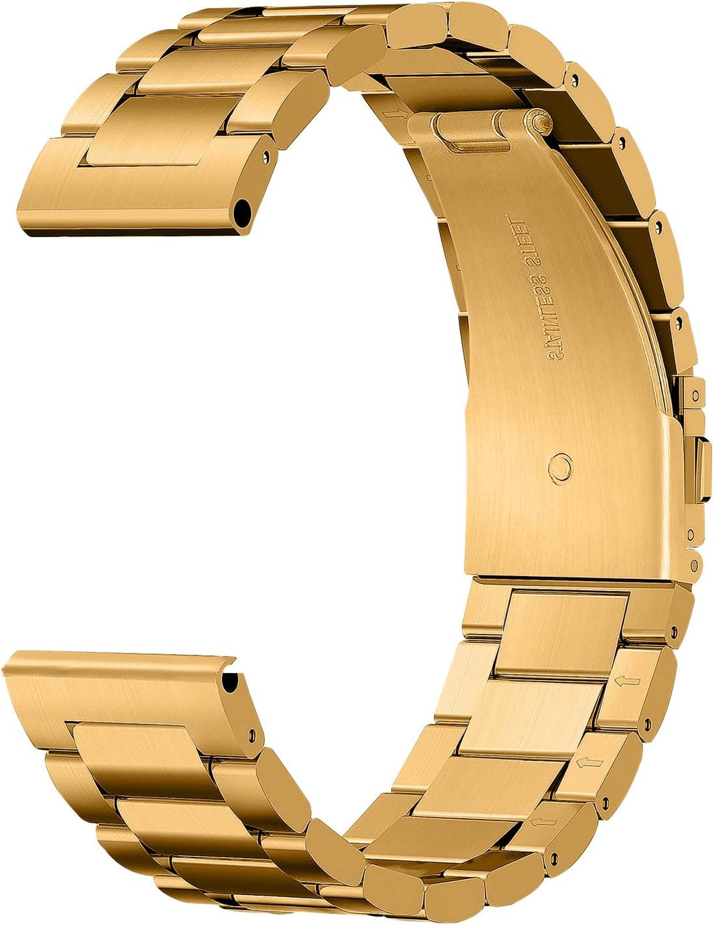 Correa de reloj de lujo en acero inoxidable con liberación rápida para Apple Watch — 0.551 in 0.630 in 0.709 in 0.787 in 0.866 in 0.945 in — para hombres y mujeres