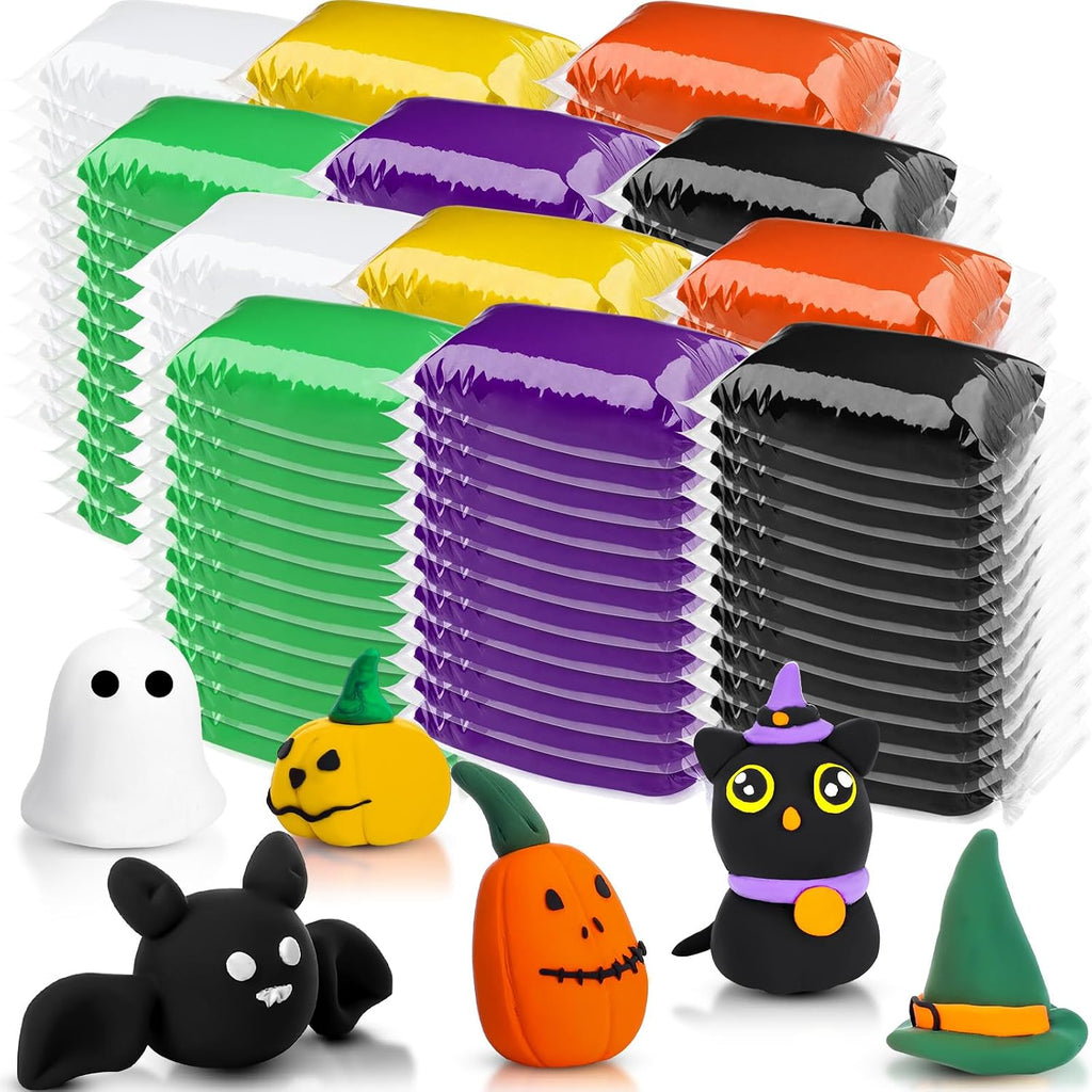 VioraWhite 144 piezas de arcilla para moldear que se seca al aire a granel 76 oz Halloween DIY