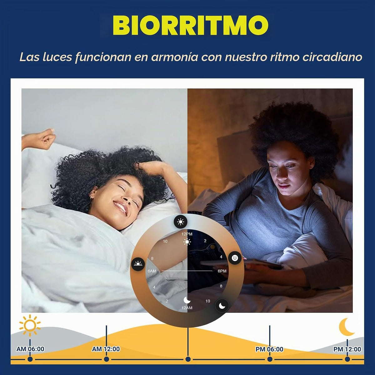 Bombillas inteligentes GU10 50W, ángulo de haz de 38° RGBCW