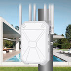 AX3000 Extensor WiFi para exteriores, doble banda 5G+2.4G Extensor de largo alcance para exteriores con POE, punto de acceso inalámbrico Wi-Fi 6, repetidor inalámbrico al aire libre