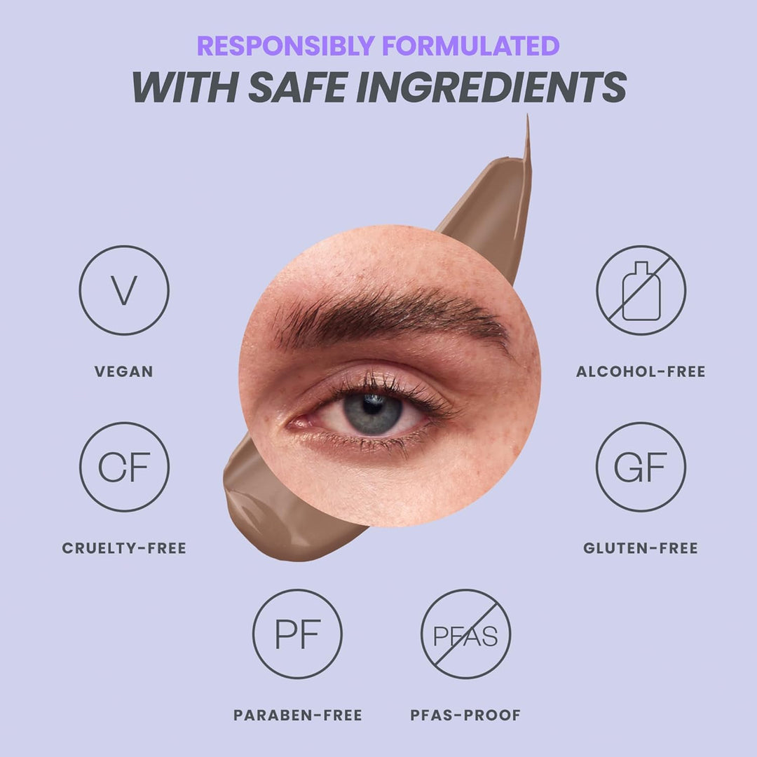 Wonderskin Wonder Blading - Máscara de tinte para cejas de larga du...
