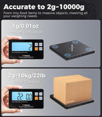 Báscula de cocina inalámbrica, báscula de alimentos de 22 lb/10 kg