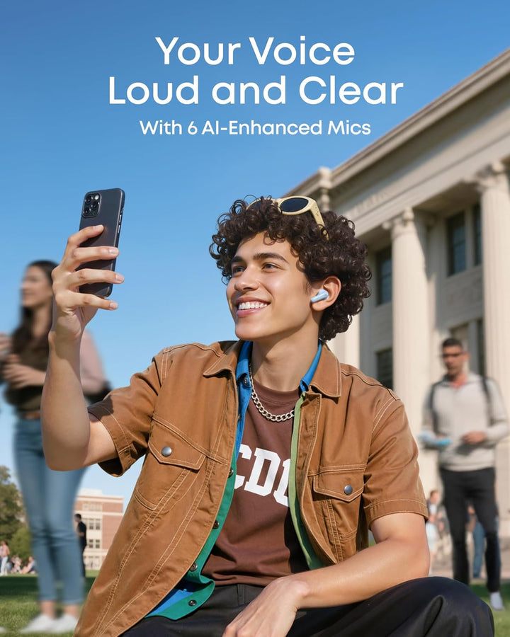 Soundcore P31i de Anker, cancelación de ruido adaptativa en tiempo...