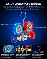 Orion Motor Tech Juego de bomba de vacío y medidor de CA, kit de ma...