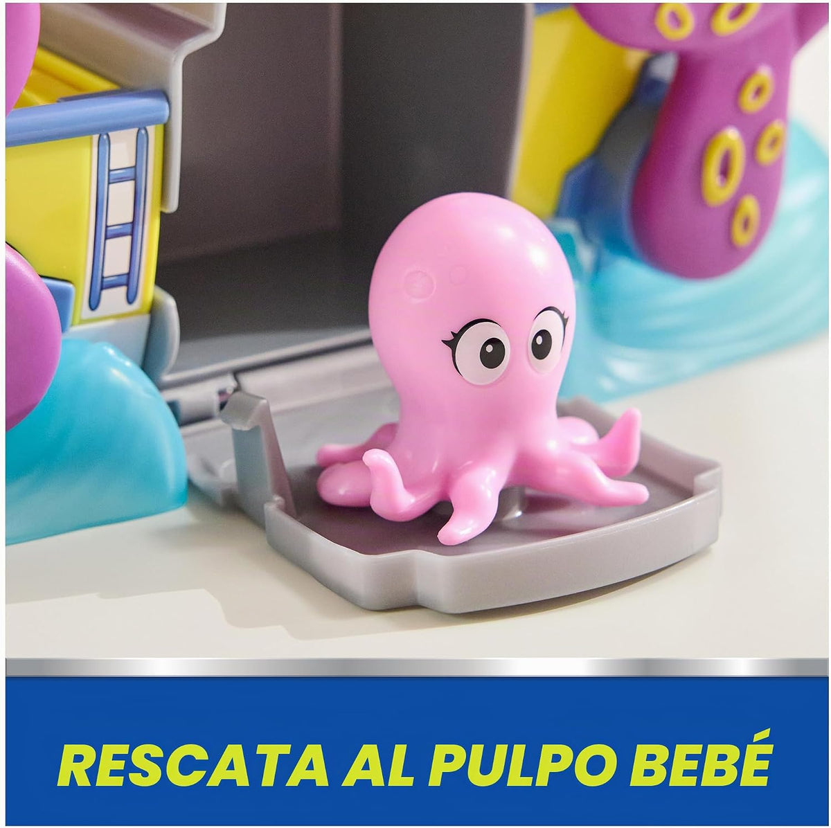 Set de juego PAW Patrol Pup Squad Pultopus Rescue con vehículo de juguete Chase