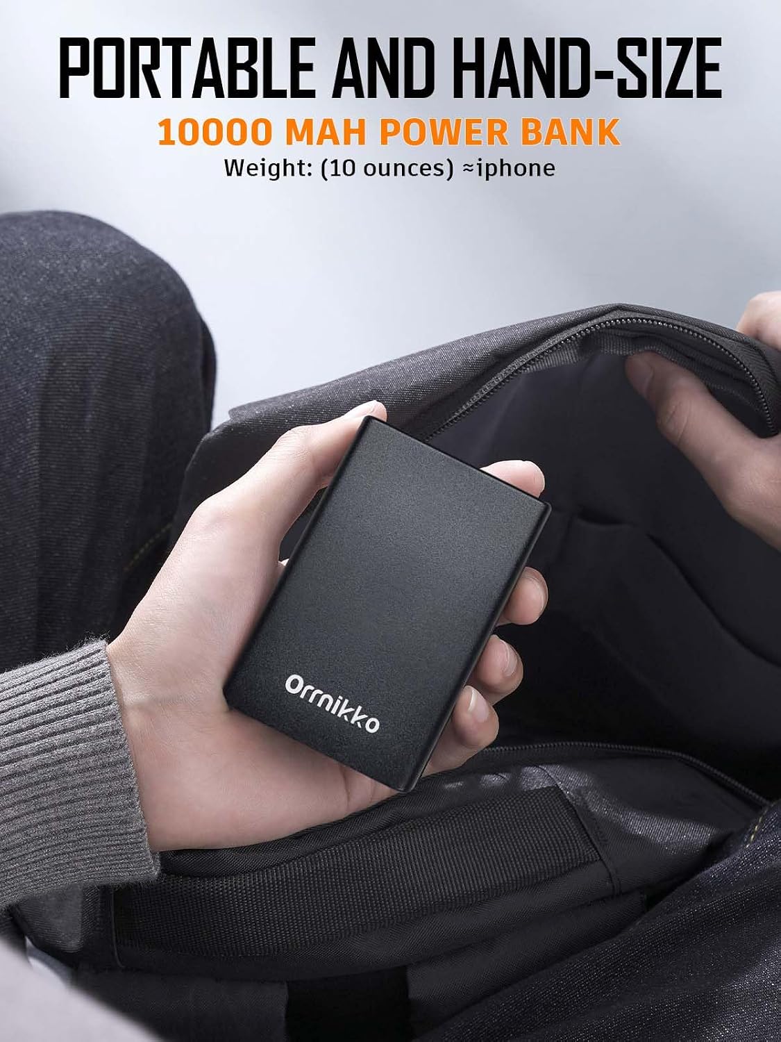 Chaleco calefactable, batería de 7.4 V, 10000 mAh