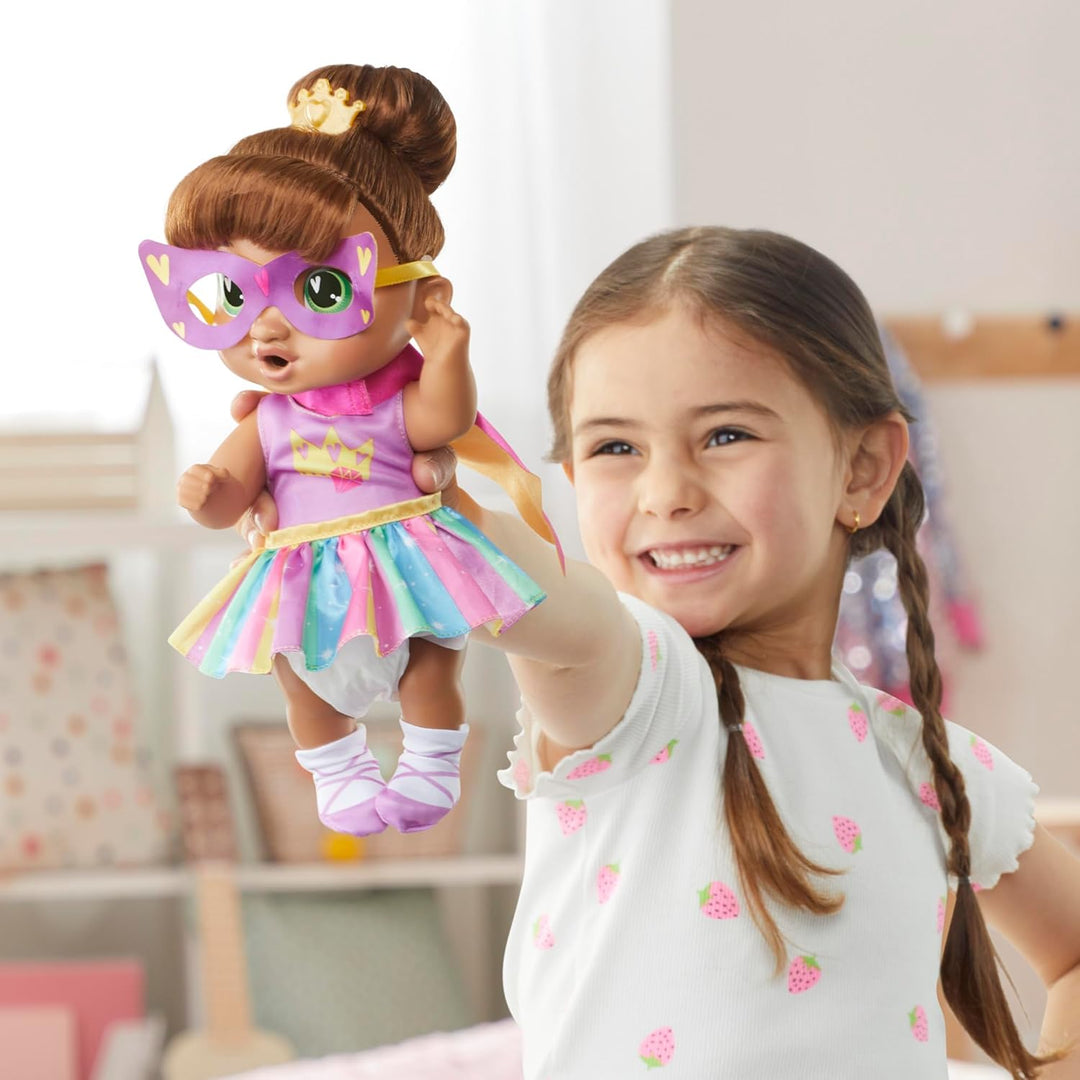 Baby Alive Super BFF Sophia Sparkle Brown Hair Dress Up Baby Doll P...