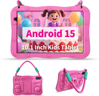 VASOUN Tablet Android 15 para niños 10.1" Pantalla HD IPS 8GB R...