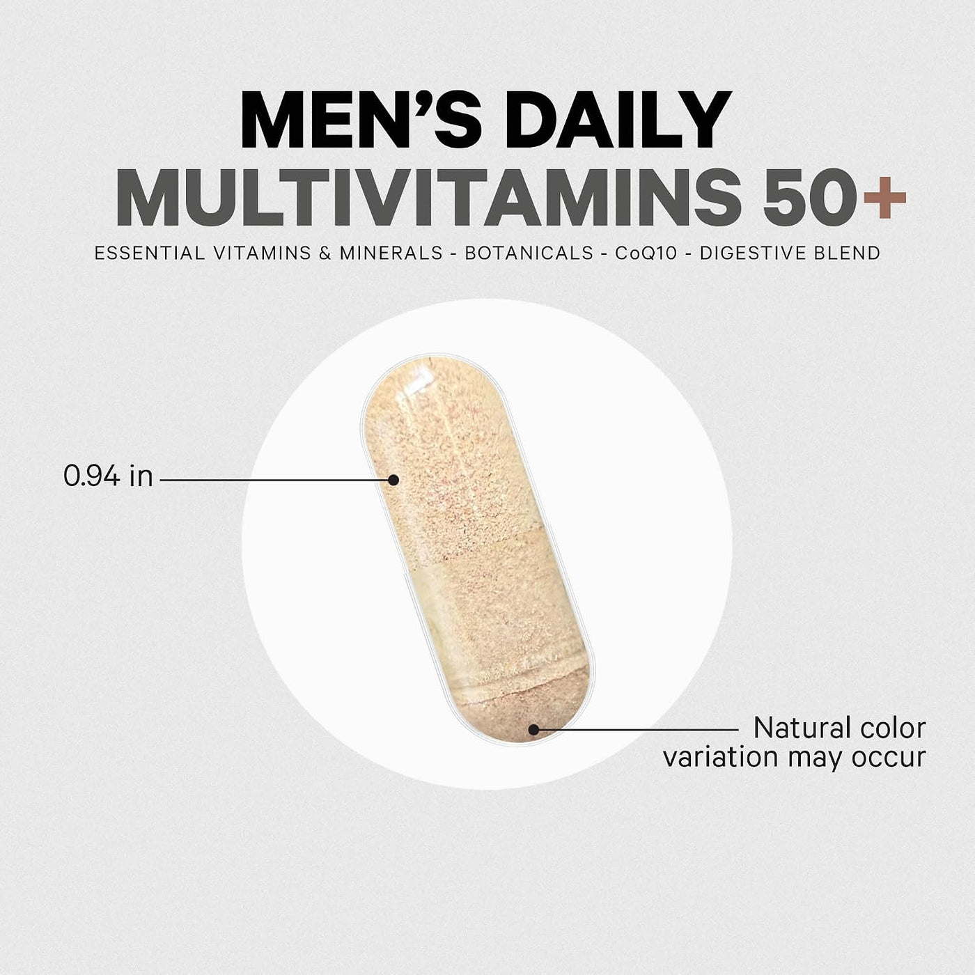 Codeage Suplemento multivitamínico 50+ para hombre, vitaminas esenc...