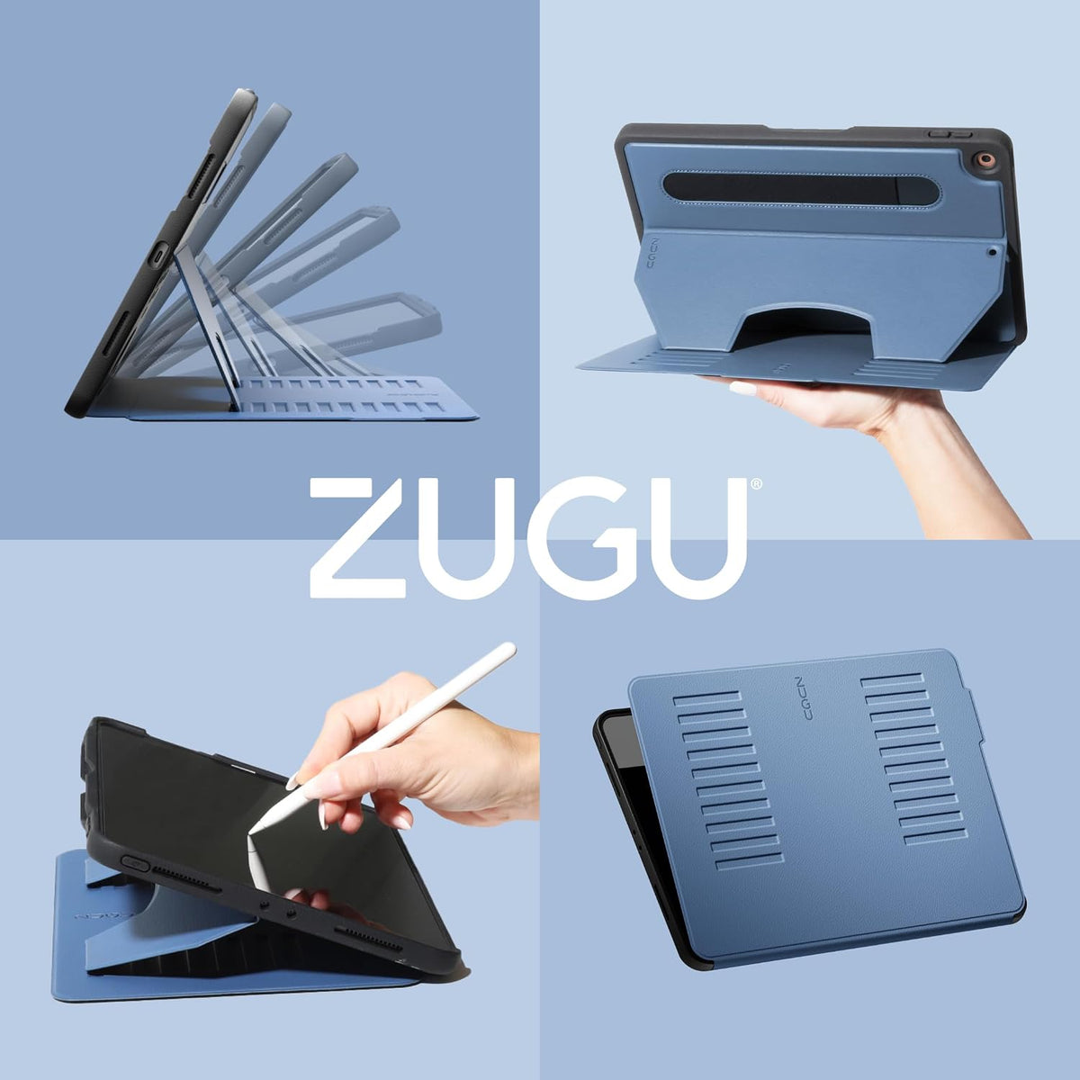 ZUGU Case para iPad 10ª/11ª Generación (A16) 10.9 pulgadas 2022/2025 [Negro]