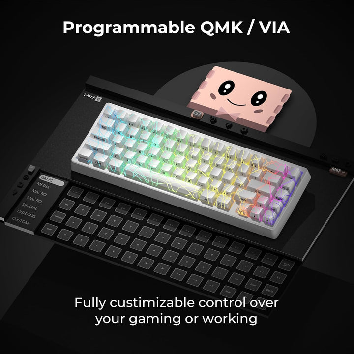 HITIME x XVX M67 Teclado inalámbrico 60% por ciento, teclado para j...