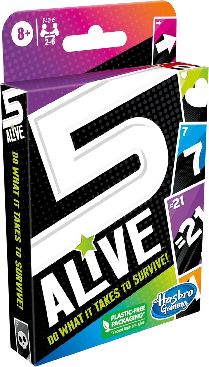 Hasbro Gaming Juego de cartas de 5 vivos juego de ritmo