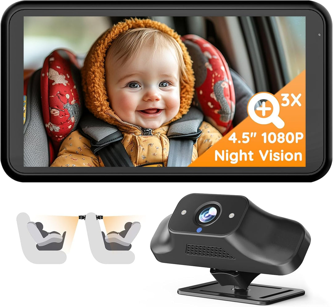 Babyvue BC1 - Cámara de coche para bebé pantalla HD 1080P