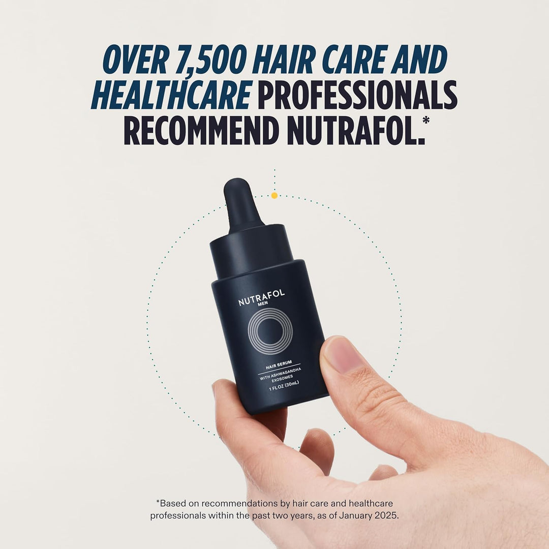 Nutrafol Suero para el cabello para hombre, clínicamente probado pa...