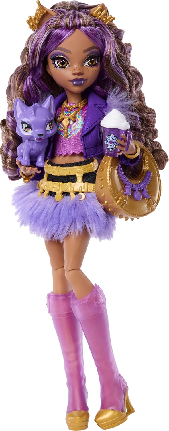Monster High Clawdeen Wolf Doll con Pet Wolf Pup