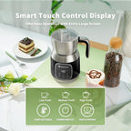 Maestri House Espumador de Leche, Temperatura Variable y Grosor de Espuma DualFro 600 Espumador de Leche Vaporizador, Calentador de Leche con Control Táctil Inteligente de 21OZ, Apto para Lavavajillas