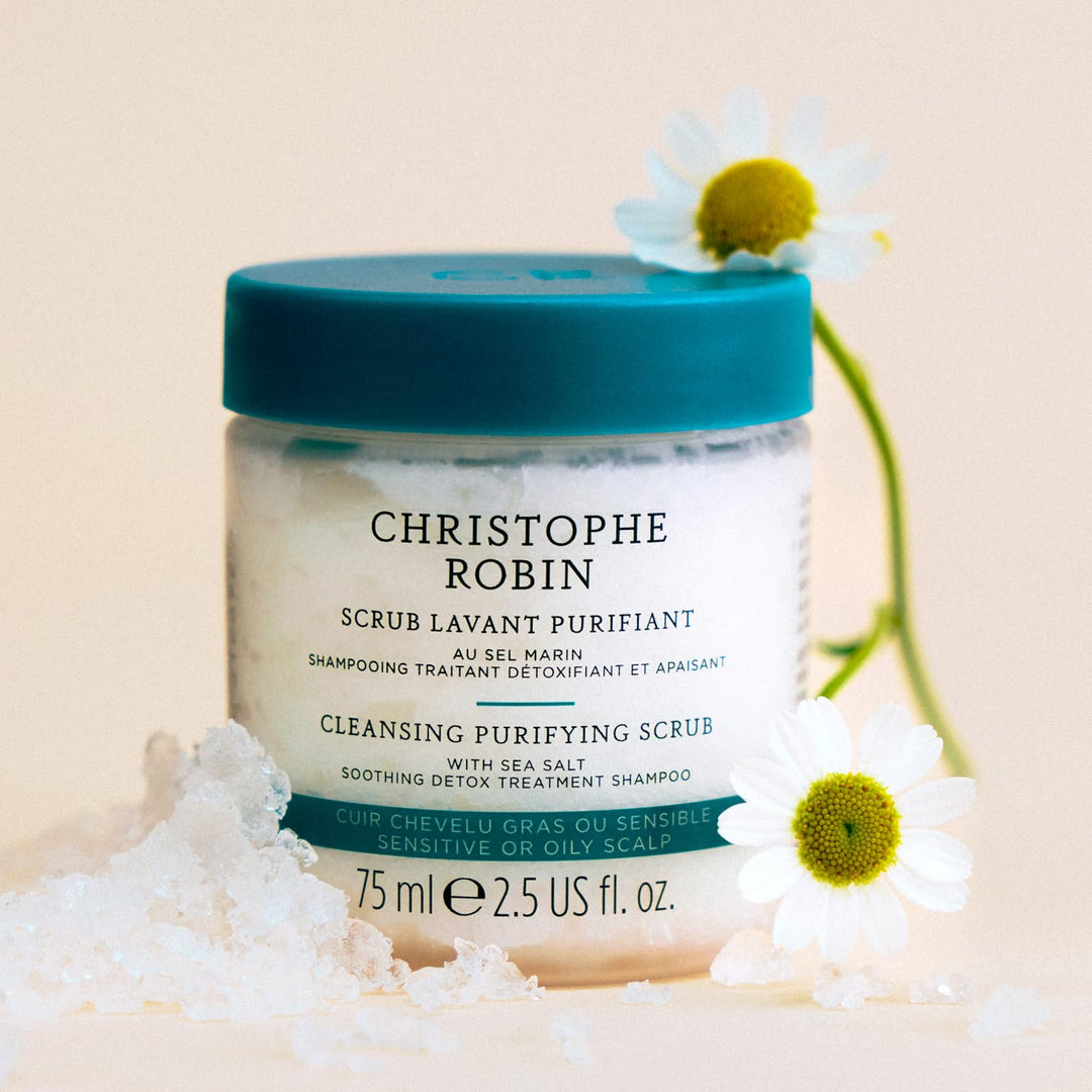 Christophe Robin Exfoliante purificador del cuero cabelludo con sal...
