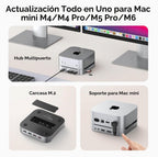Mac mini M6, M5 Pro, M4 Dock con carcasa SSD M.2 NVMe de 8 TB
