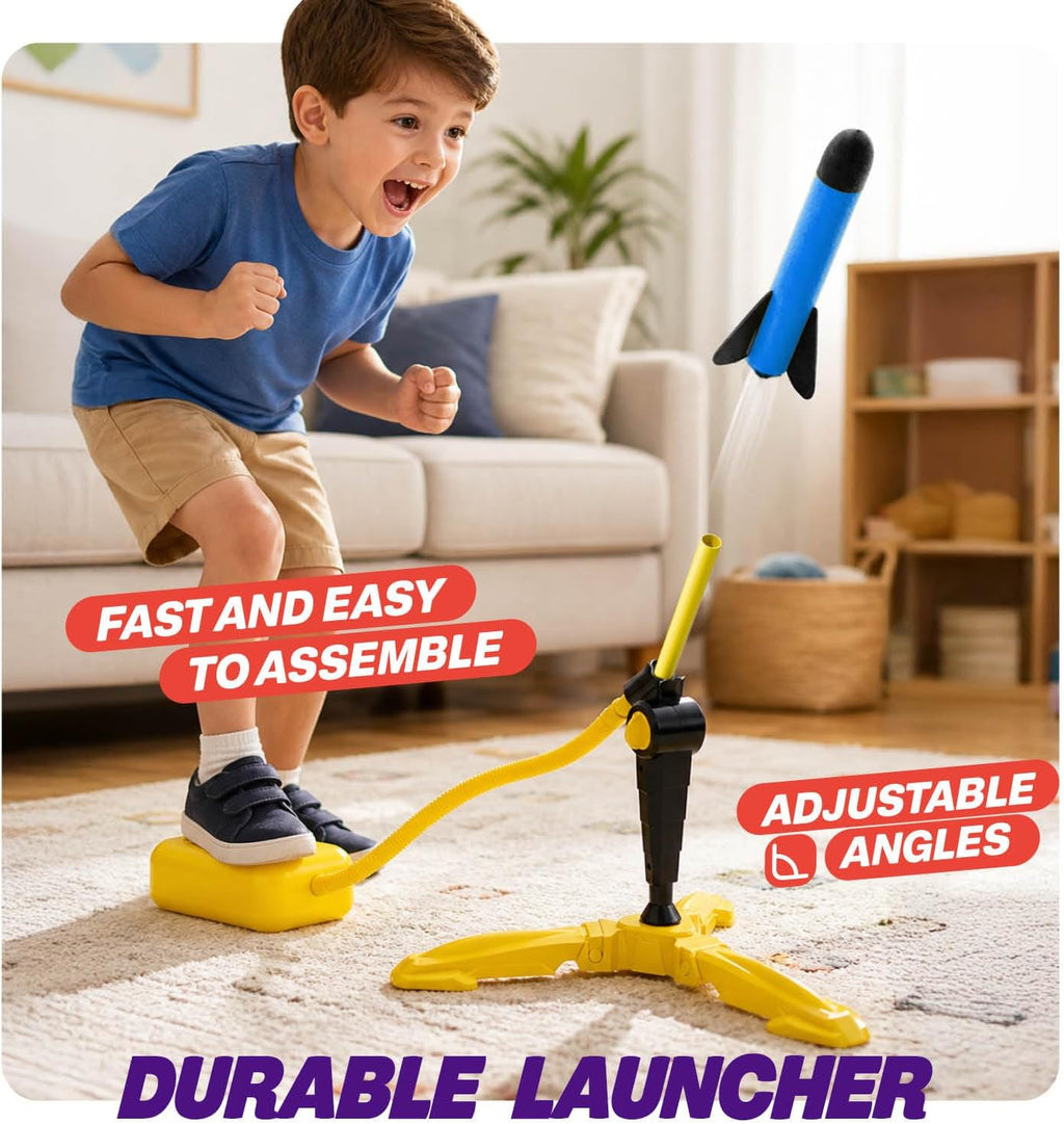 Lanzacohetes para niños - Juguetes al aire libre para niños de 4 a 8 años