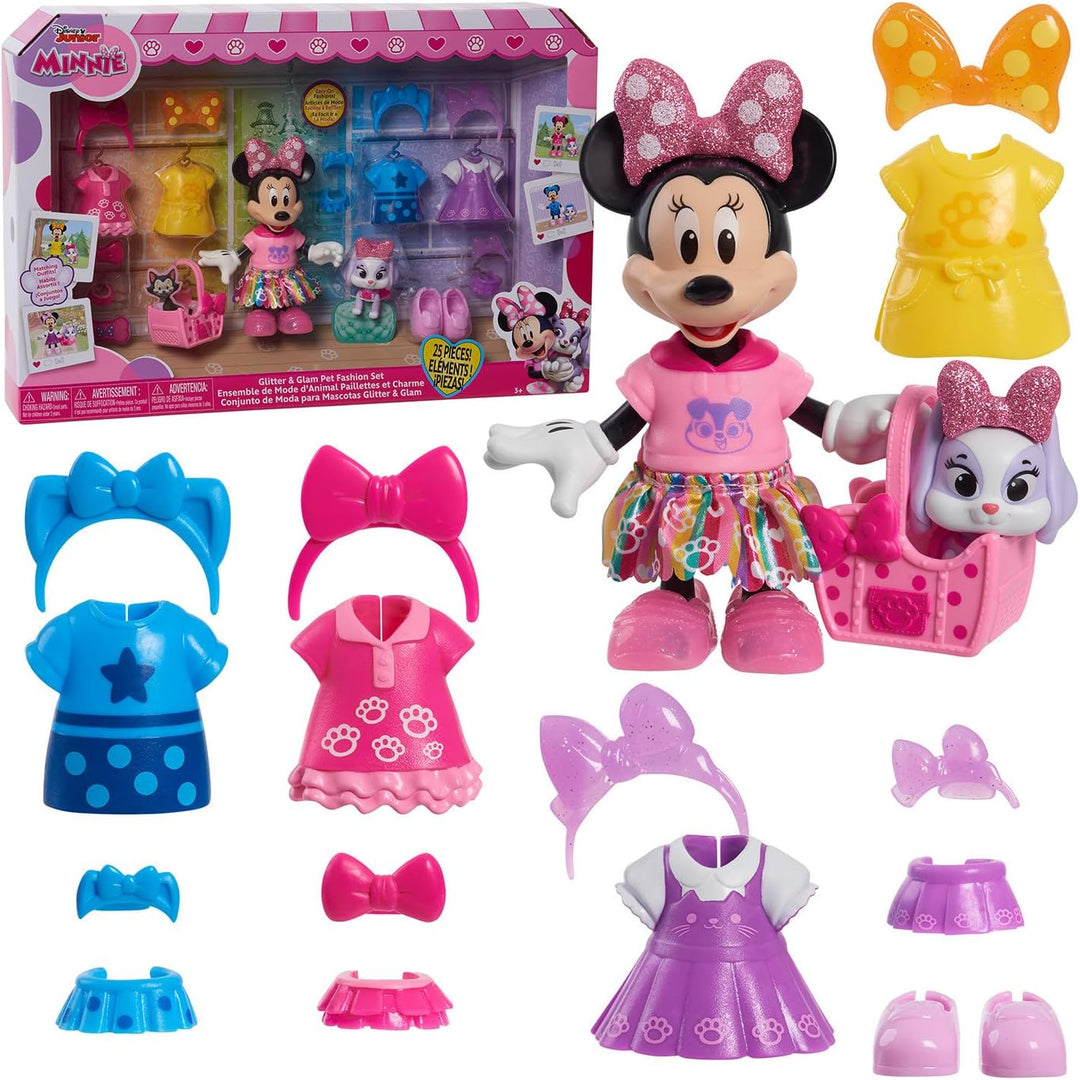 Disney Junior Minnie Mouse Set de Moda y Glamour para Mascotas con...