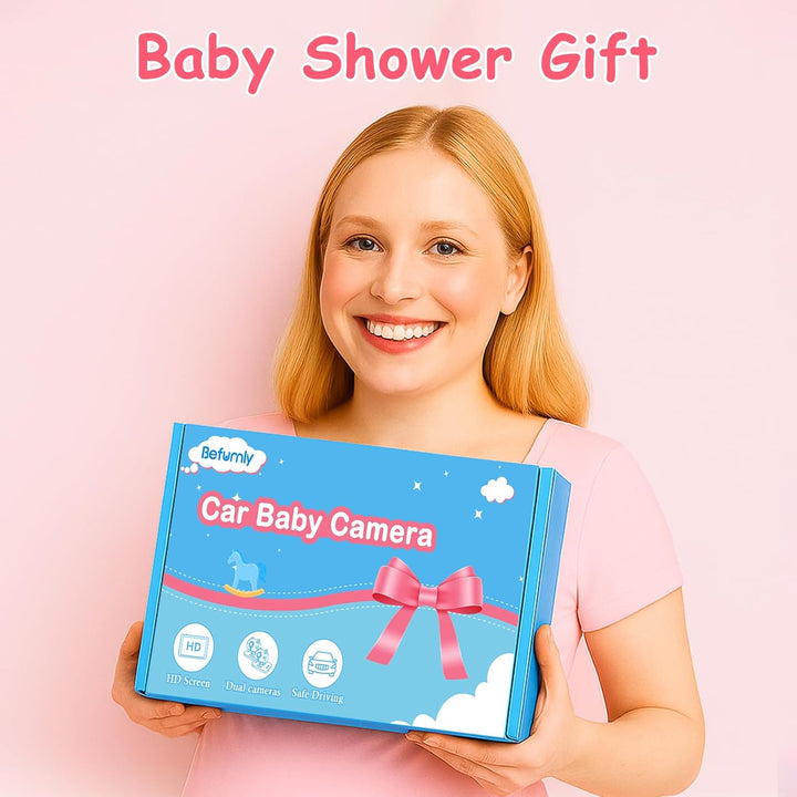 Grabación de cámara de coche para bebés para 2 niños HD