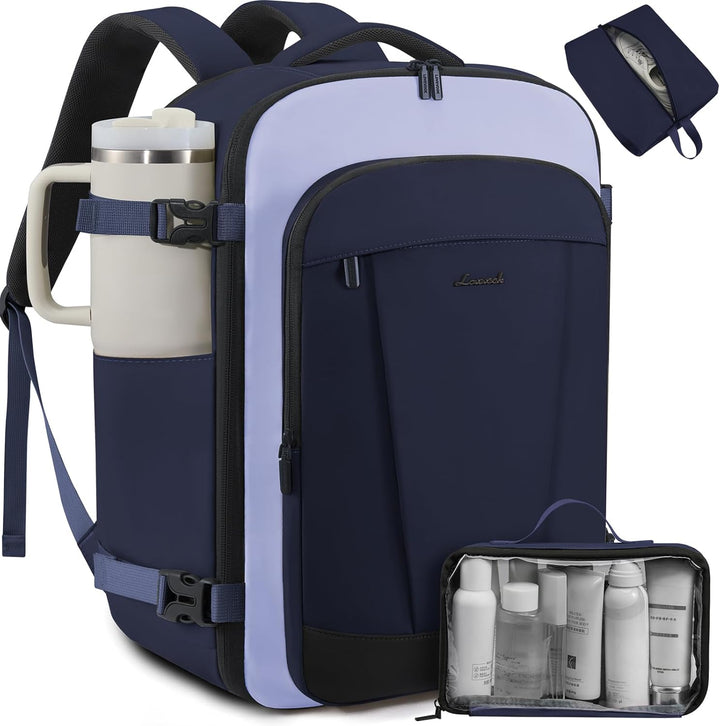 LOVEVOOK Mochila de viaje de 40 L para mujeres y hombres, mochila d...