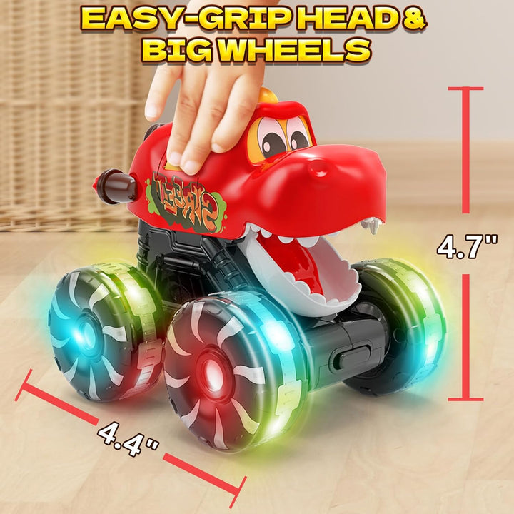 Intoypad Paquete de 3 Juguetes de Coches de Dinosaurio para Niños P...