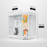 Hyte Y70 Touch Infinite Dual Chamber ATX Mid Tower - Carcasa estéti...