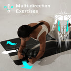 BERTER Ab Roller Wheel Entrenador Abdominal Rodillo de ejercicio para hogar y gimnasio para hombres y mujeres