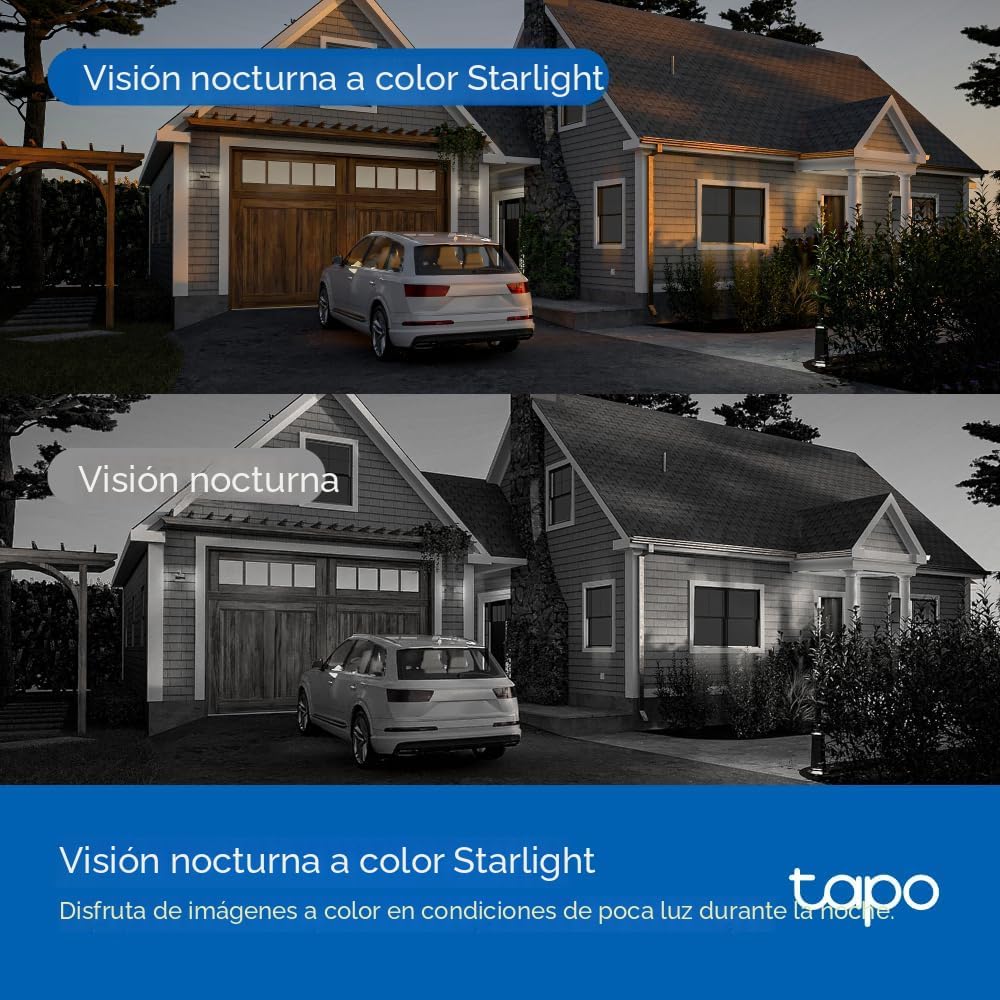 Tapo 3K 5MP Cámara de seguridad Wi-Fi para exteriores con giro\/inc...